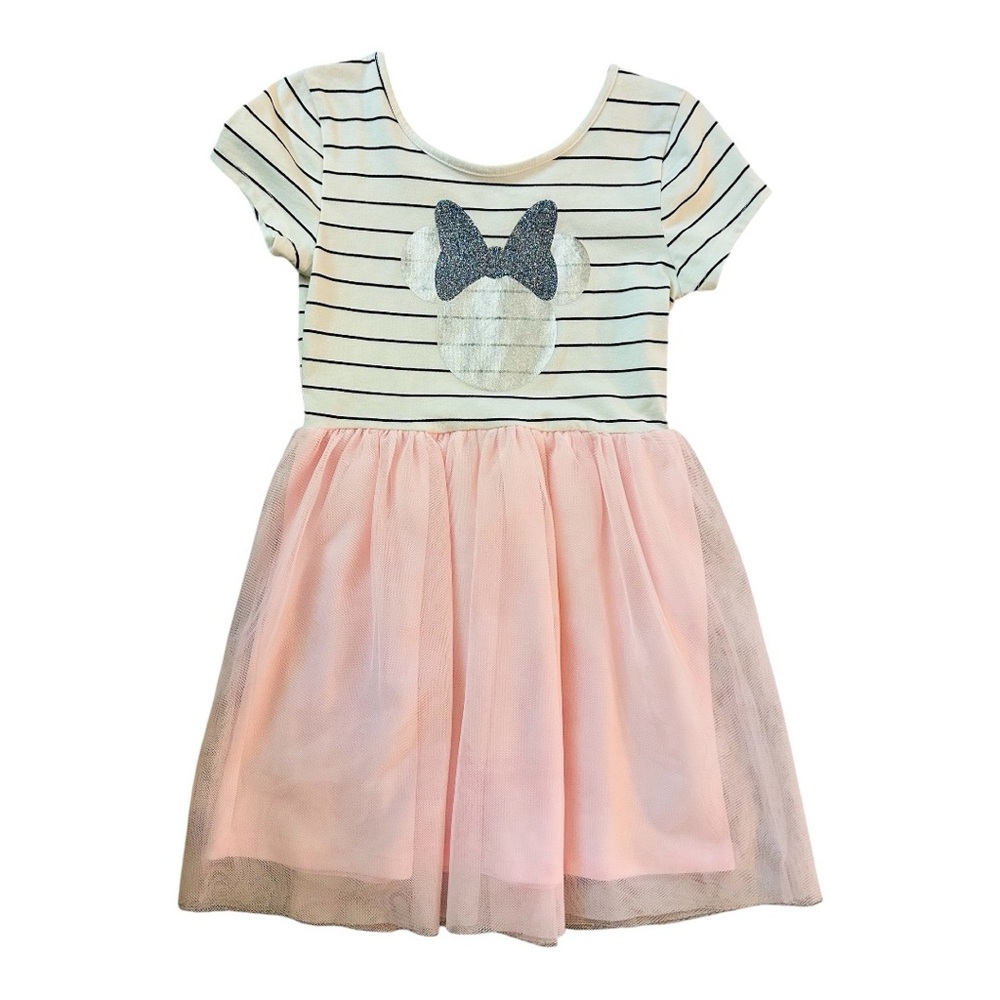 Disney Minnie girls dress jumping beans Size 5 pink, white and gray. tulle skirt
